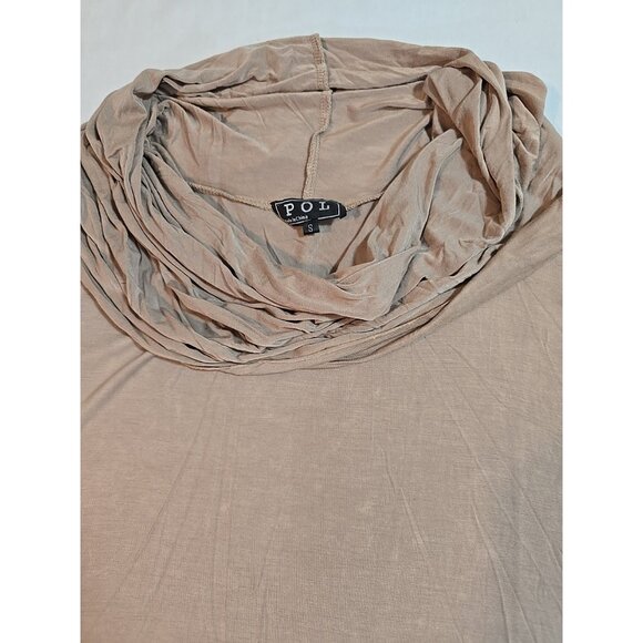 Pol lightweight women's poncho style top funnel neck layering oversized size S - Picture 14 of 16